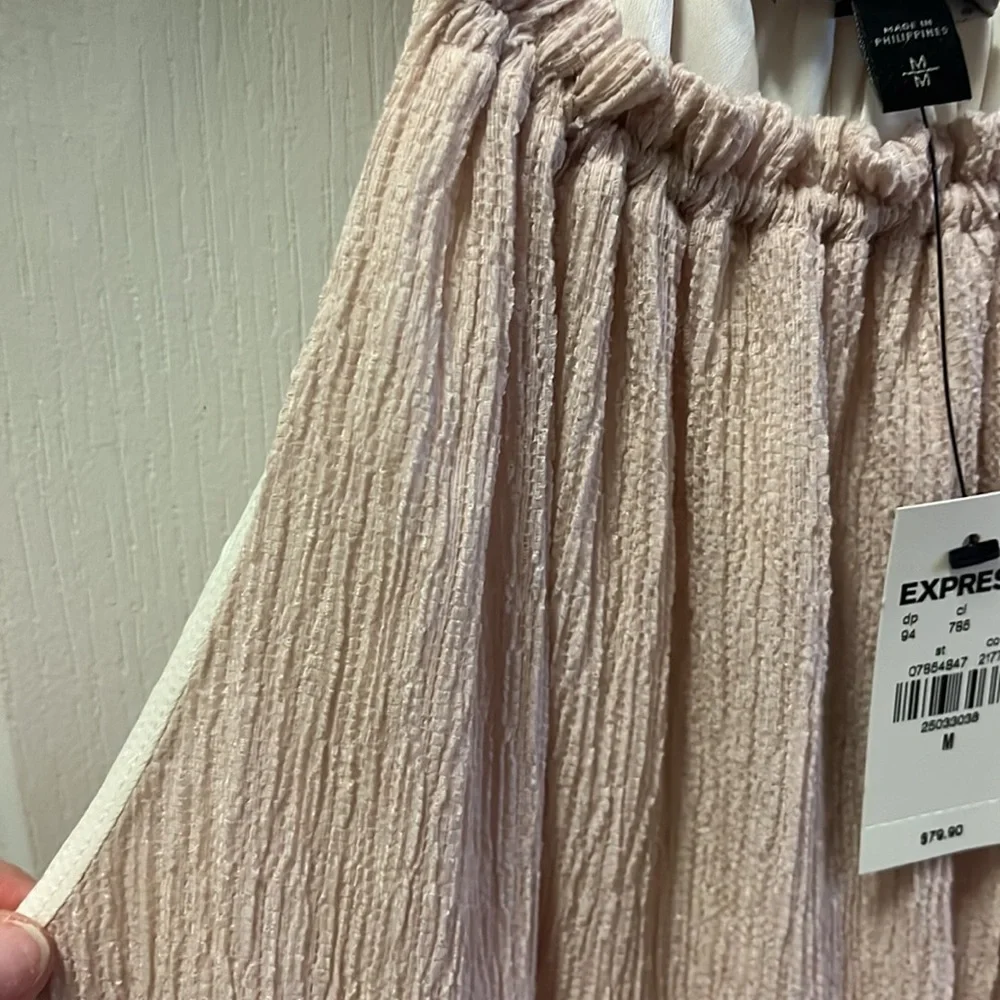 Express medium dress blush pink midi length tiered dress.NWTs - Picture 11 of 11